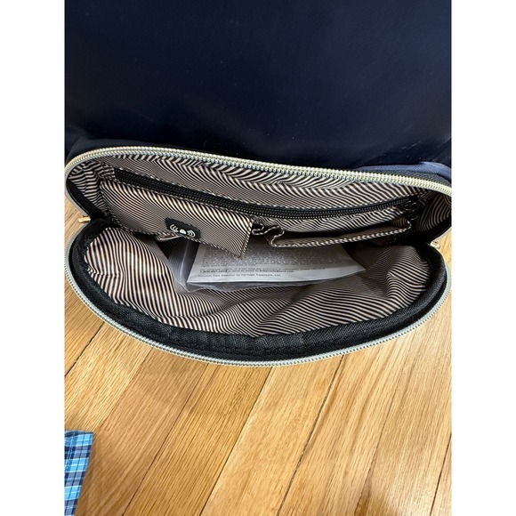 Kenneth Cole Reaction Sophie Navy Blue Nylon Laptop Backpack Gold Zipper Travel main image 12